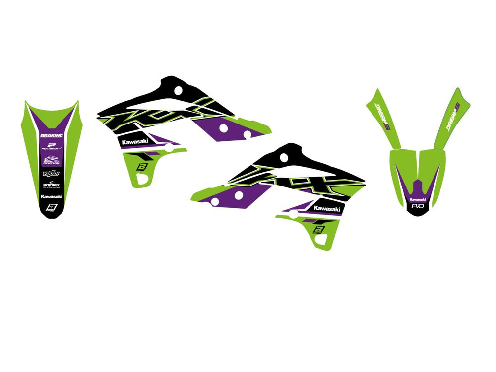 Blackbird Graphic Kit Dream 5 KXF250 13