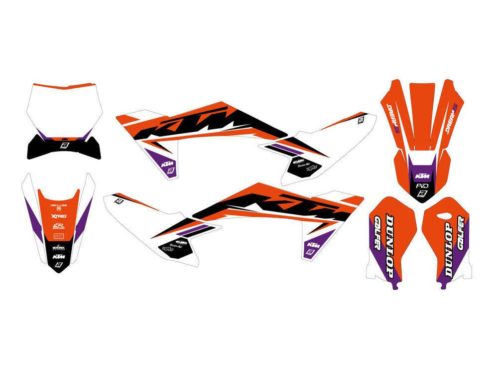 Blackbird Graphic Kit Dream 5 KTM SX50 2
