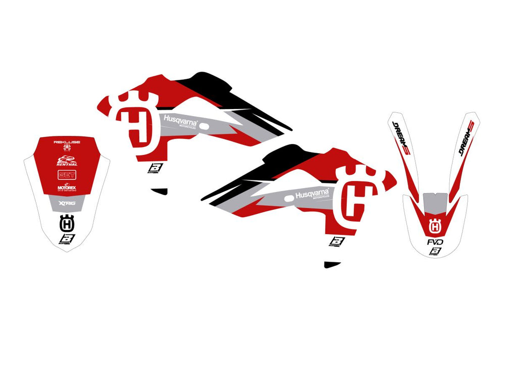 Blackbird Graphic Kit Dream 5 CR125 09-1