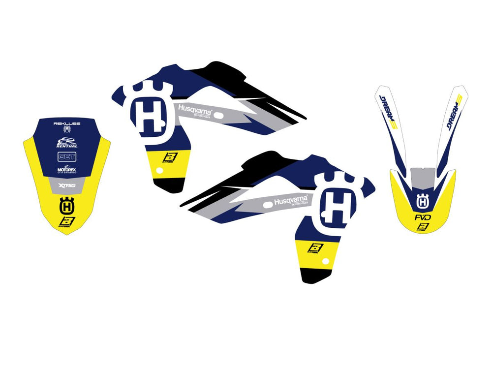 Blackbird Graphic Kit Dream 5 CR125 06-0