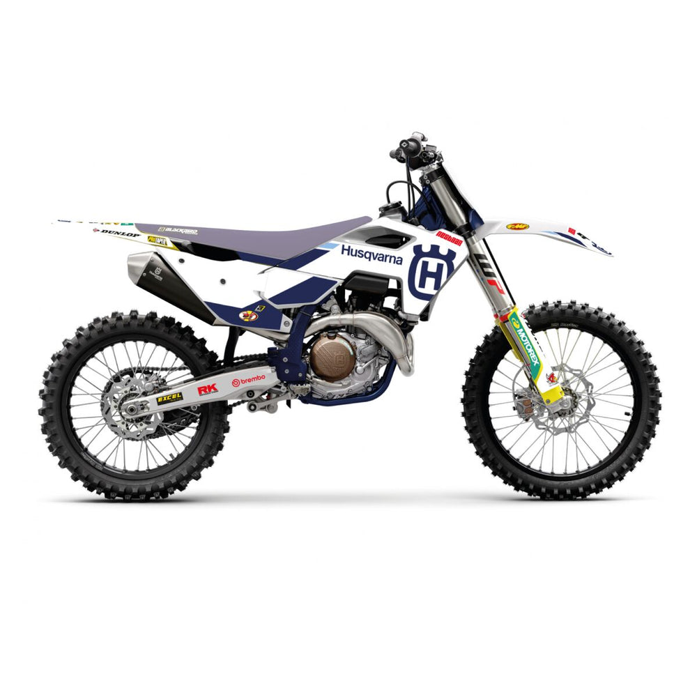 Kit déco tout-terrain Blackbird Husky Factory '25 pour Husqvarna FC 250, FC 350, FC 450 et 4 autres modèles — réf 43027488