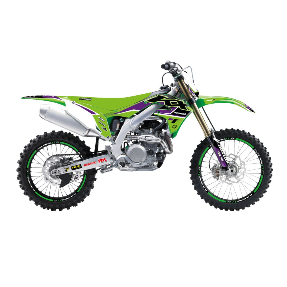 Kit déco tout-terrain Blackbird Dream 5 Chromé KX pour Kawasaki KLX 450 R, KX 250, KX 250 X et 5 autres modèles — réf 43027505