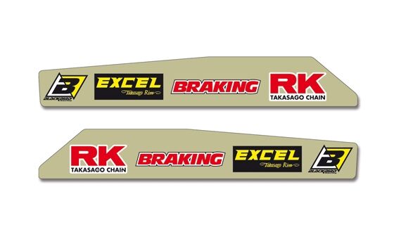 Autocollants Blackbird Bras Oscillant STK CRF pour Honda CR 125 R, CR 250 R, CRF 125 F et 18 autres modèles — réf 43201780
