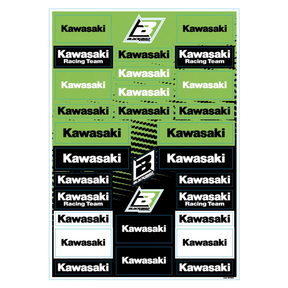 Blackbird Autocollant Logo Sheet Kawasaki