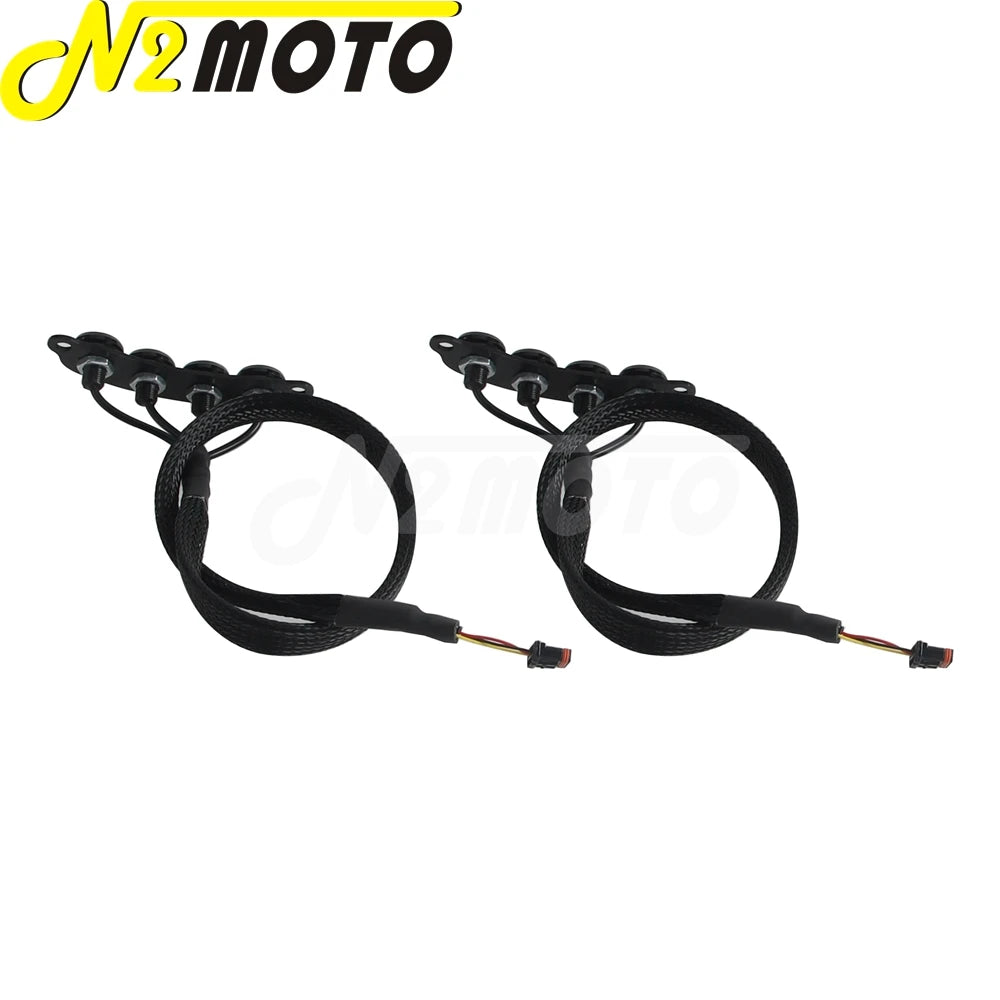 LED round DRL bulb clignotant feu moto requin Club style carénage clignotant feu pour Harley Softail FXFB Fat Bob FXFBS 18-24
