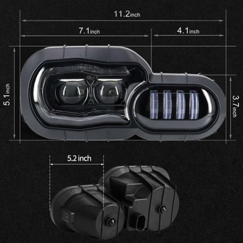 Bloc optique / phare LED complet pour BMW F800GS F800R F700GS F650GS Adventure