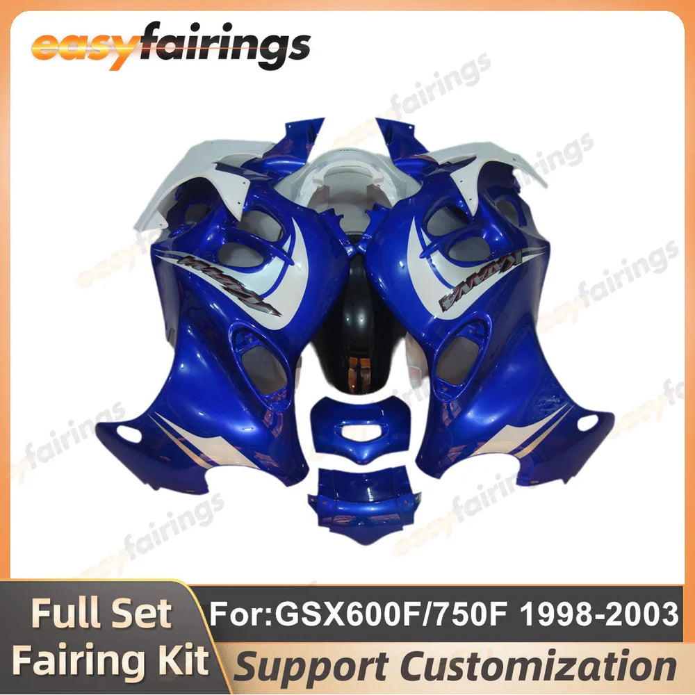 ABS moto fullkit pour Suzuki GSX 600F 750F 1998 1999 2000 2001 2002 2003 hayabusa bodywork carénage kit ZXMT
