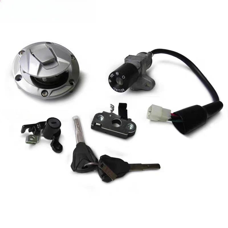Origine allumage commodo réservoir bouchon protection selle guidon locks pour Loncin Voge 200AC AC200 LX200-19 500320999-0001