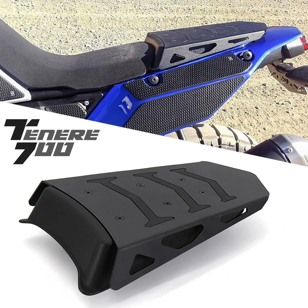 Noir moto accessoires housse de selle pour Yamaha Tenere 700 2019 2020 2021 mono selle porte-bagages