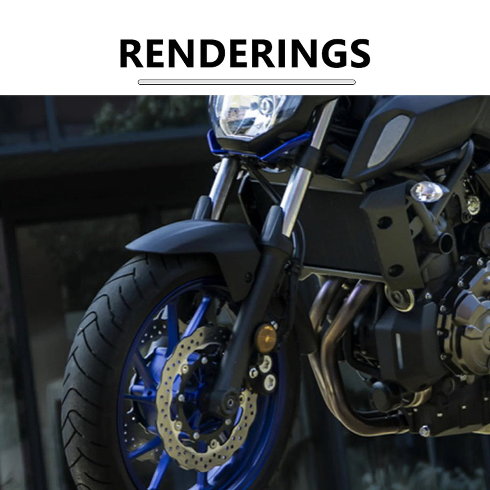 Pour Yamaha MT-07 MT07 FZ-07 2018 2019 2020 2021 2022 2023 2024 moto garde-boue avant bavette accessoire kit carénage