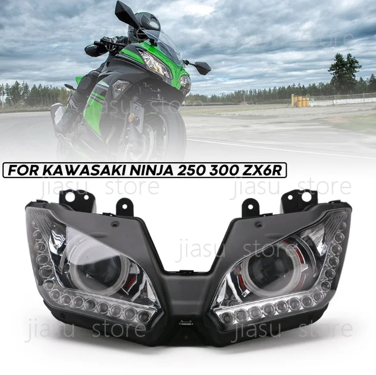 Moto phare kit carénage pour Kawasaki NINJA 250 300 ZX6R ZX 6R 13-16