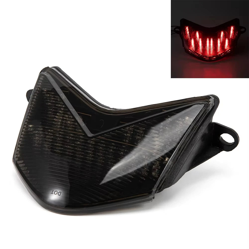 Moto arrière feu arrière pour Kawasaki ZX6RR/636 2005 2006 ZX10R 2006 2007 LED intégré arrière feu stop clignotant ensemble