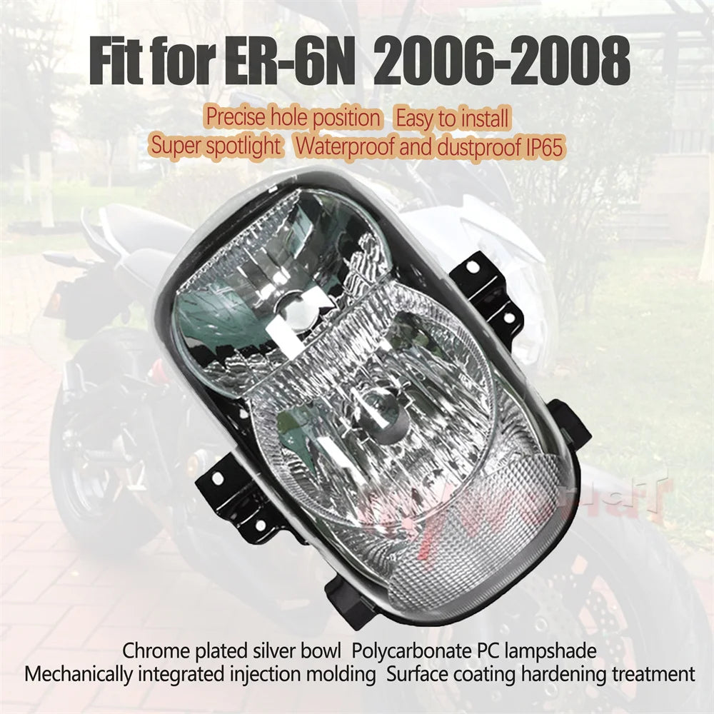 Pour Kawasaki ER6N phare 2006 - 2008 avant lighting lndicator moto feu ensemble accessoires ER-6N ER6 N