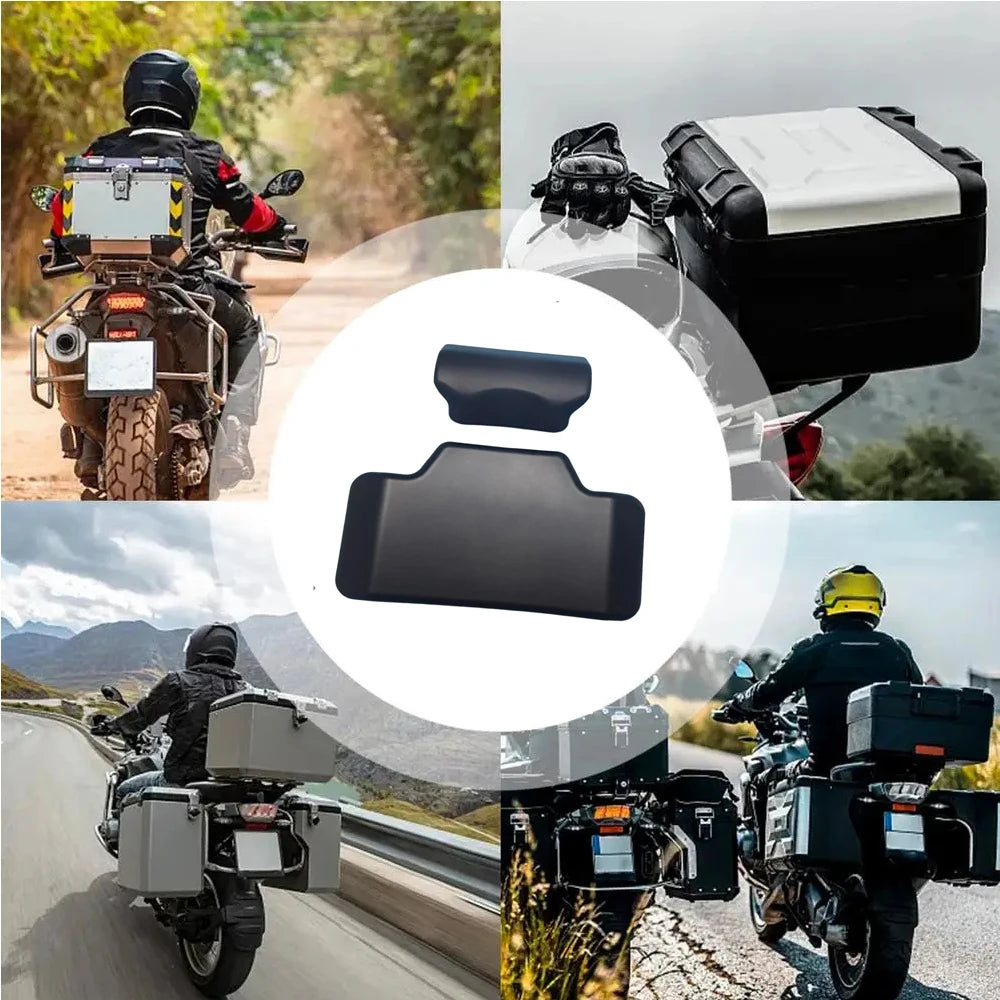 Noir moto dosseret soft arrière top-case coussin modification accessoires easy install passager back plaquette universel