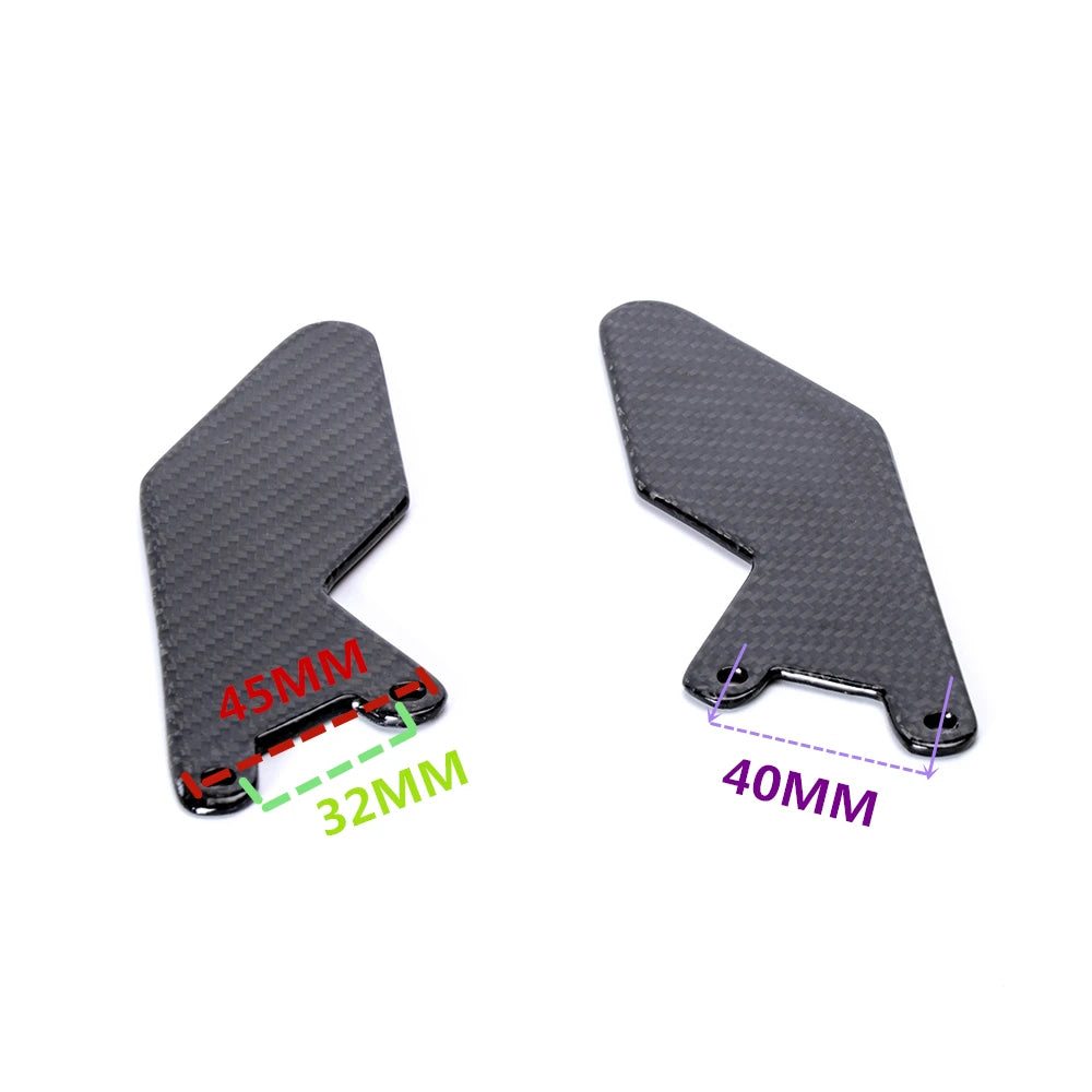 Universally fibre de carbone protège-talon rearset plaque repose-pied protection arrière kit 2PCS pour GSXR 1000 GSXR1000