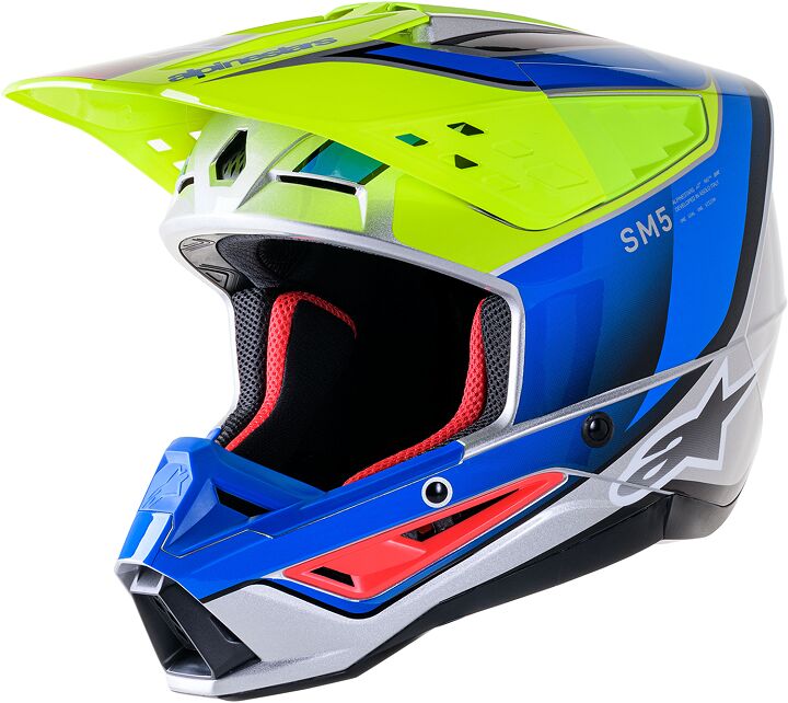 Alpinestars Casque SM5 Sail Ylw/bl XL