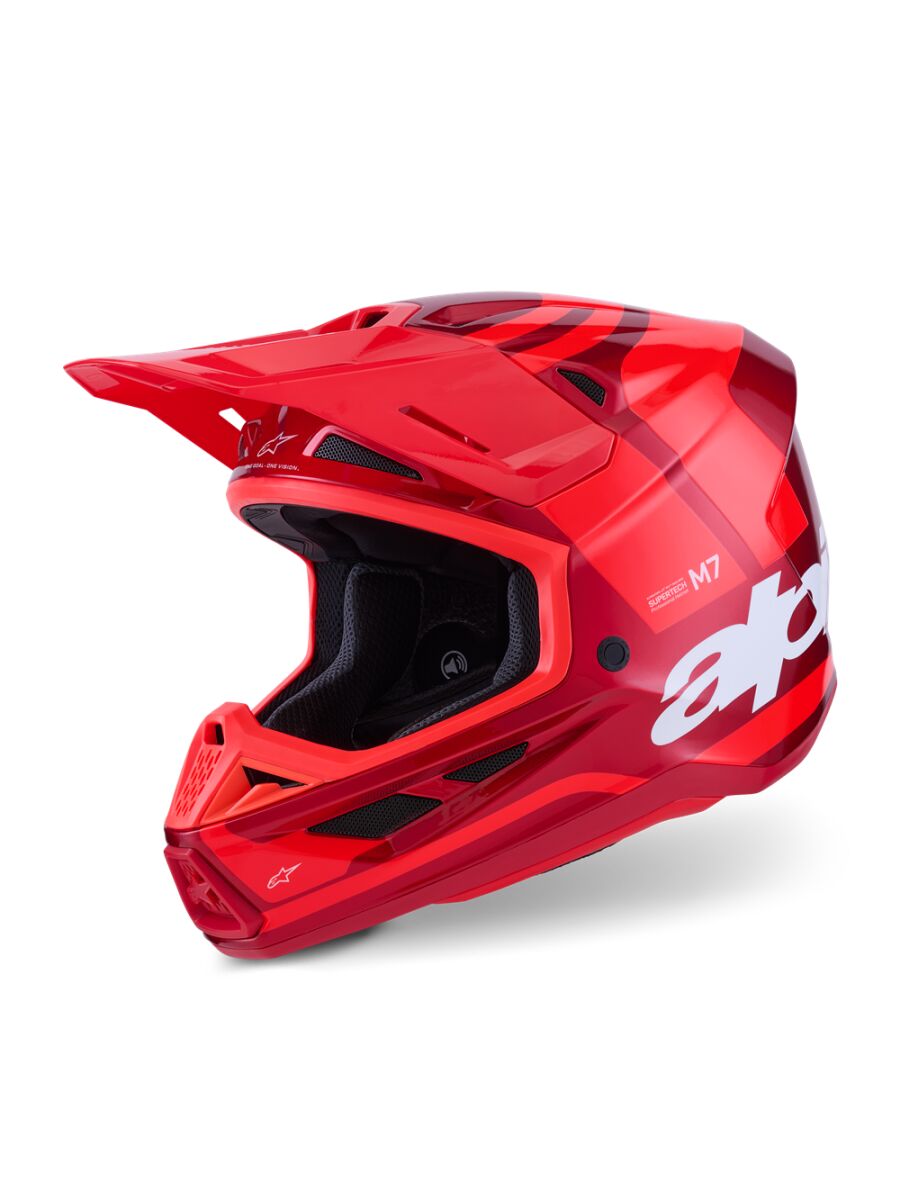 Alpinestars Casque SM7 Core Red-gloss XL