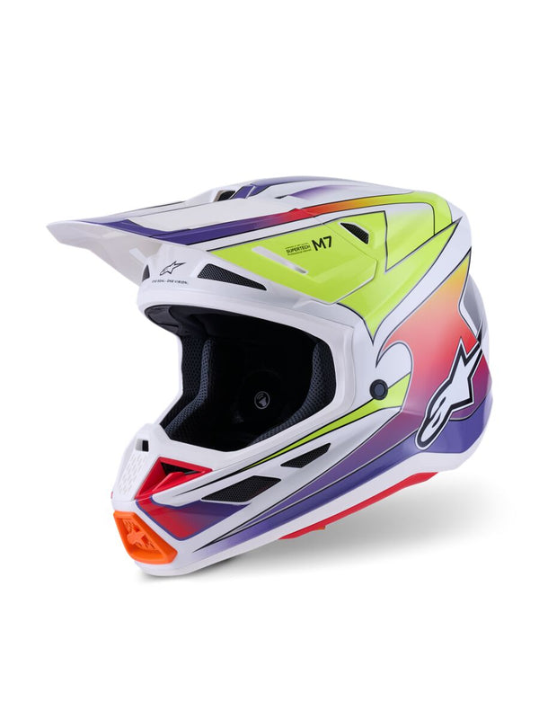 Alpinestars Casque SM7 Fuse Wht/yl/pu XL