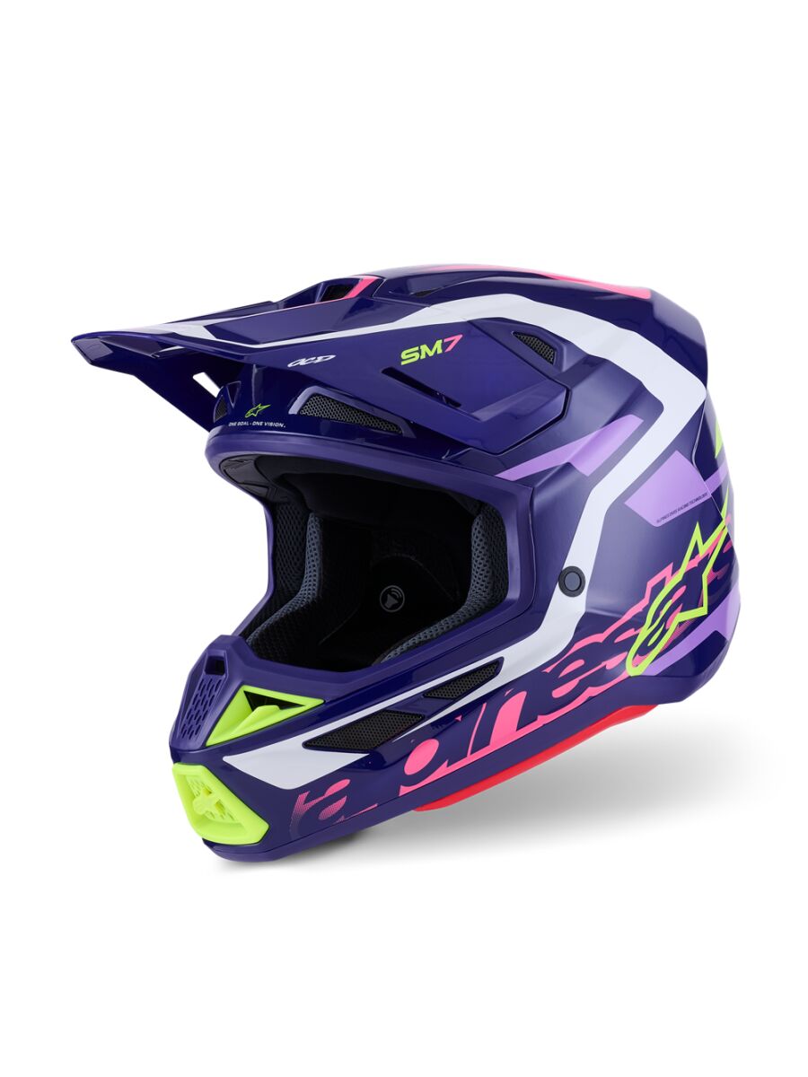 Alpinestars Casque SM7 Deed Purple/pink XS