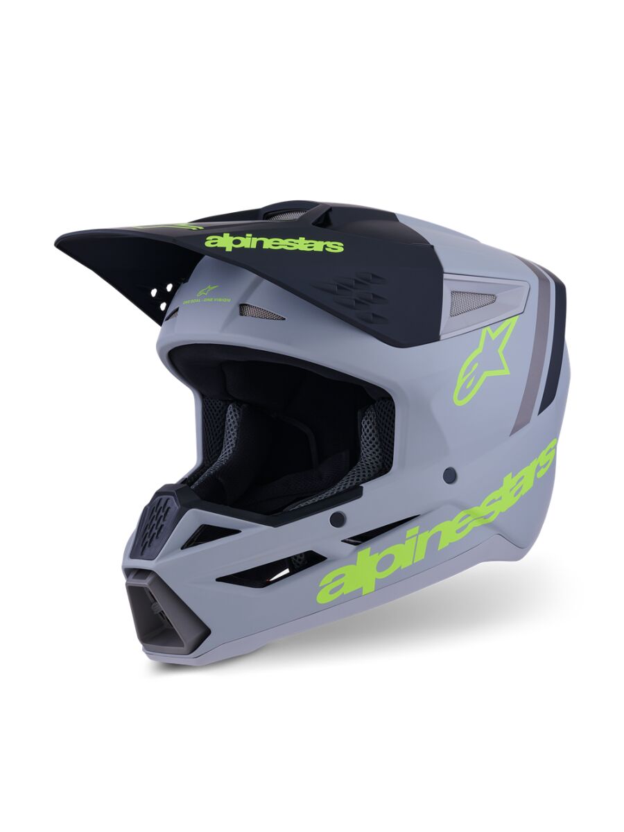 Alpinestars Casque SM3 Radium Gray/blk/yl