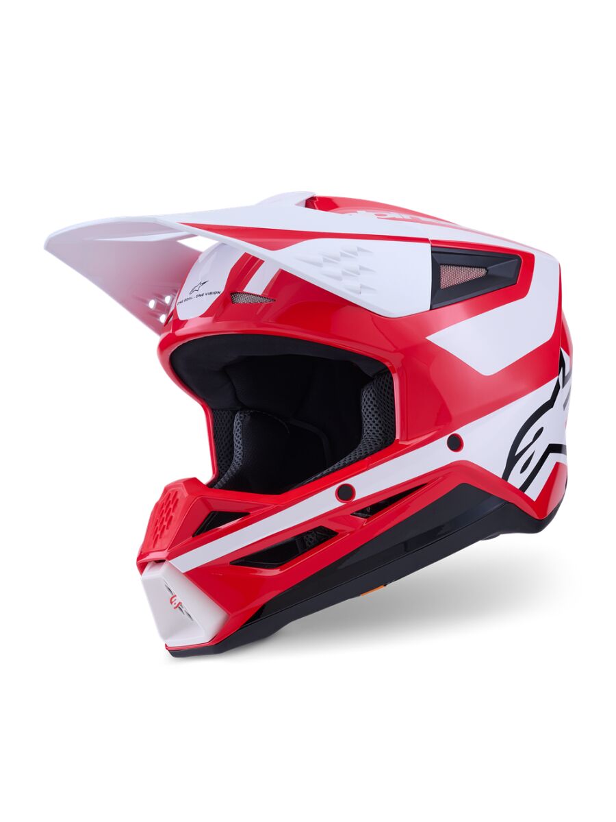 Alpinestars Casque SM3 Heat Red/wh/blk XS