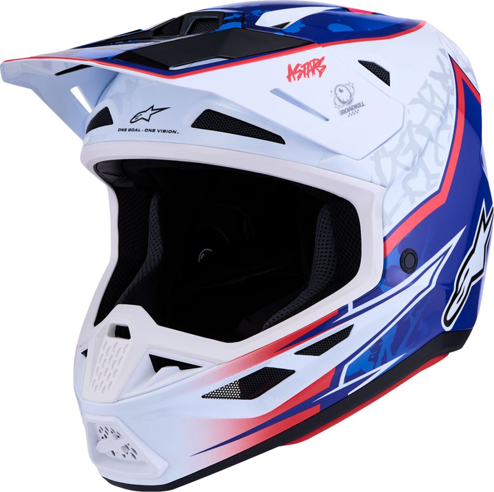 Alpinestars Casque SM7 Blaster Wht/blu/red