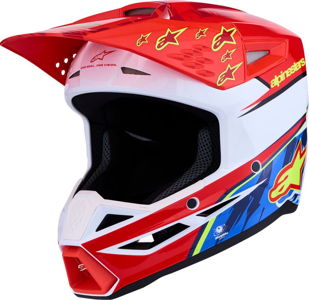 Alpinestars Casque SM3 Falcon Red/wht/blu