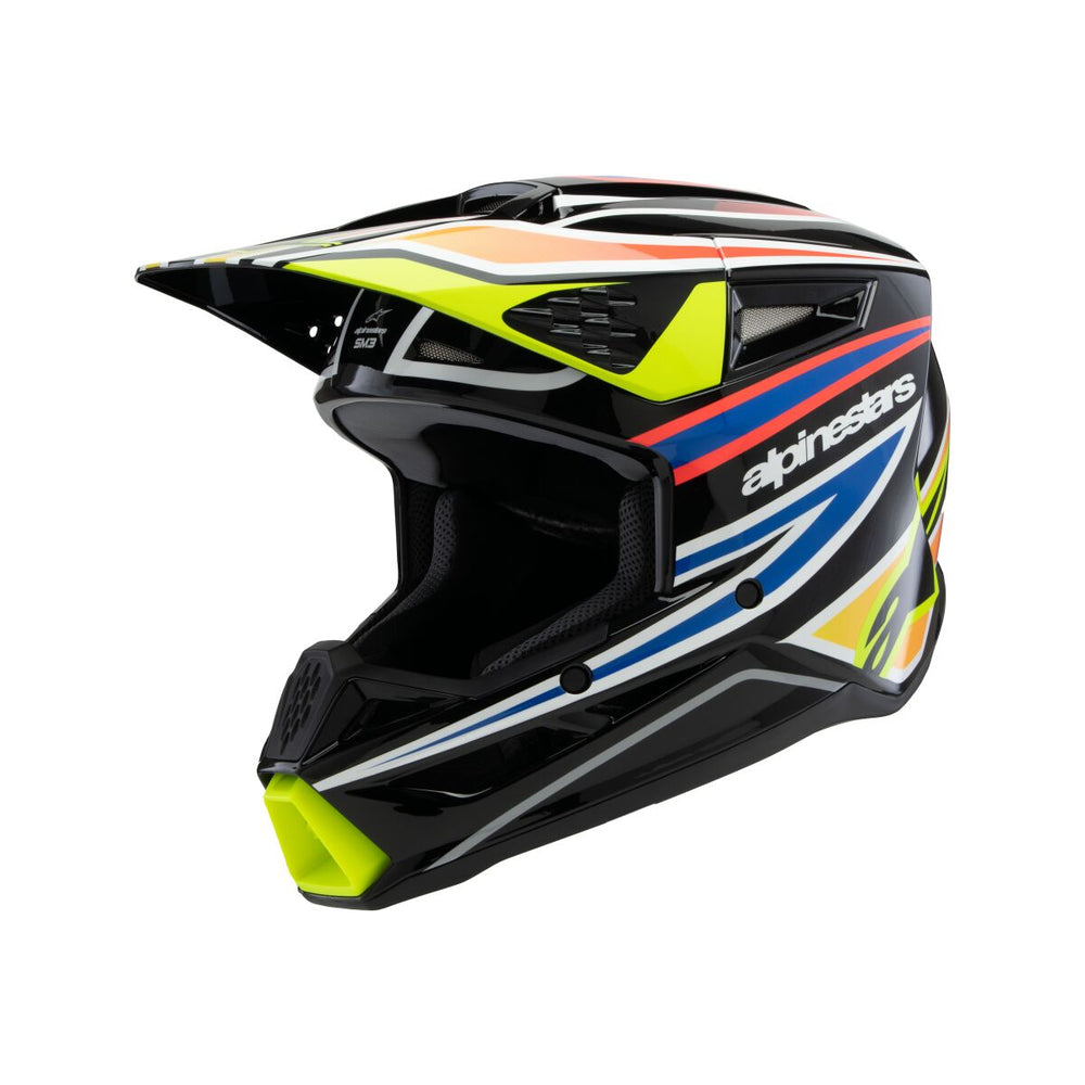 Alpinestars Casque Yth SM3 Wurx Blk/yl/b Y