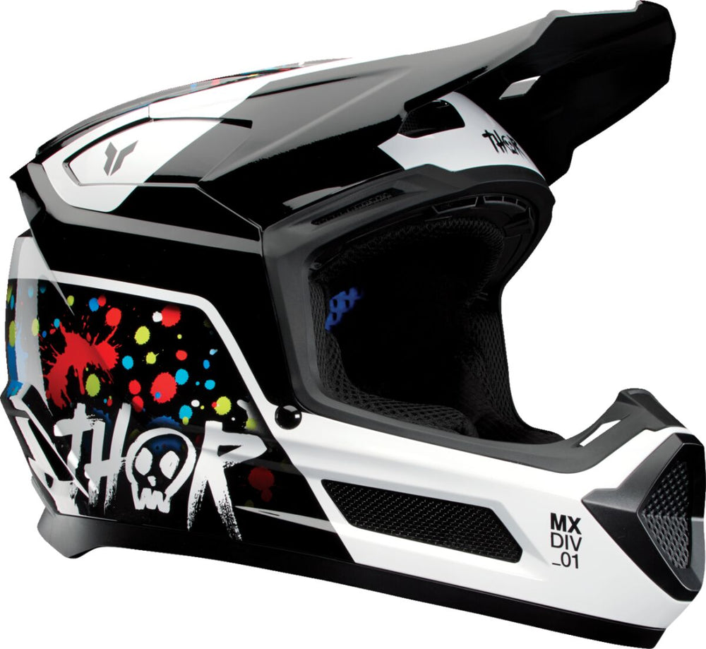Thor Casque Fleet Yth Splat Noir M