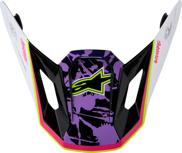 Alpinestars Visière S-M7 Blaster Pu/pk/wh