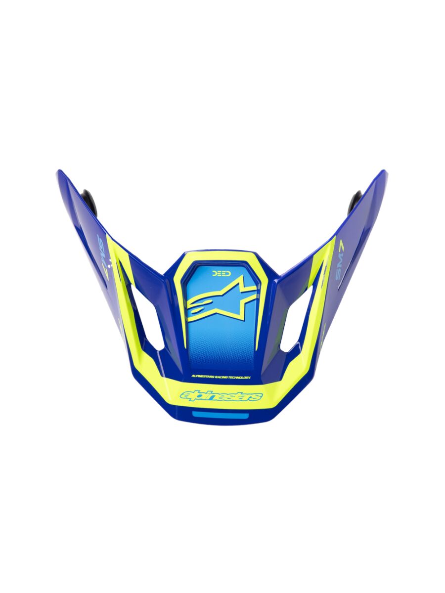 Alpinestars Visière SM7 Deed Blue/yel
