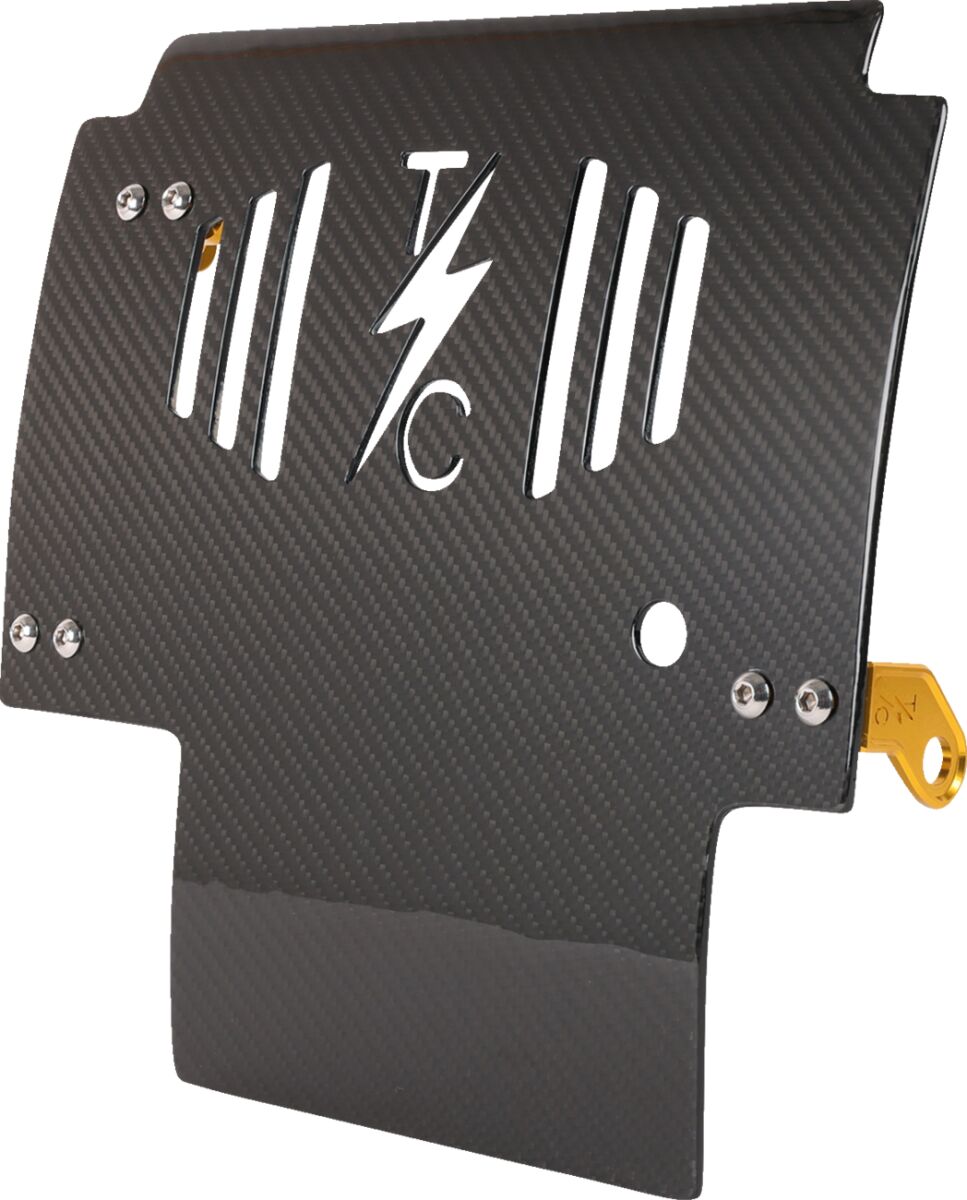 Thrashin Supply Plaque Skid Carbone Gloss avec Doré