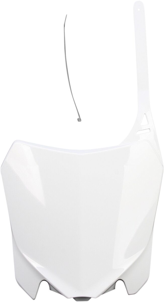 UFO Plaque FRT CRF450 13-16 WHT