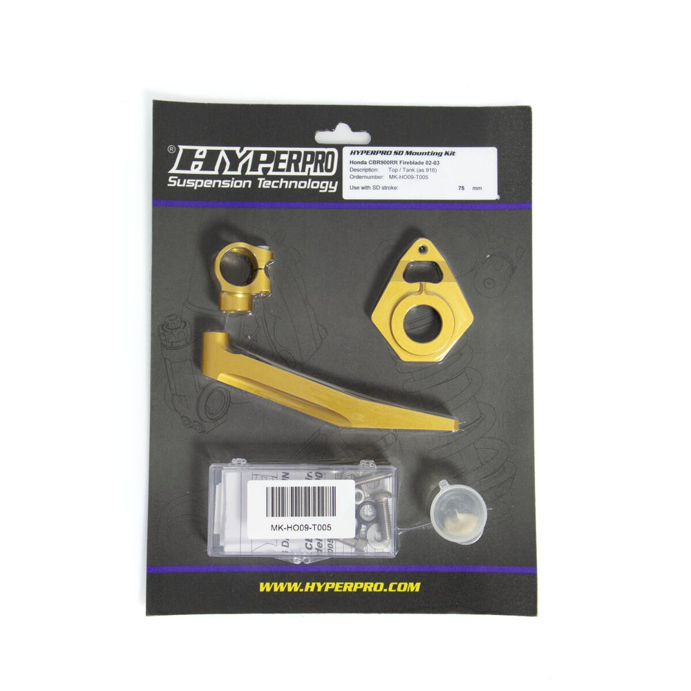 Amortisseur de direction Hyperpro SD Support Kit Doré Honda CBR 9 pour Honda CBR 954 RR — réf 06040015