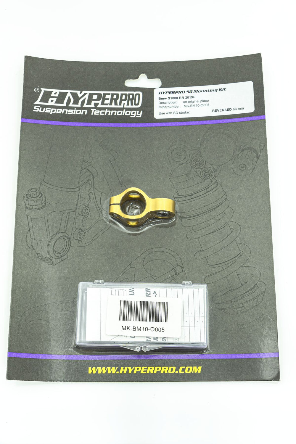 Amortisseur de direction Hyperpro SD Support Kit Doré BMW S 1000 — réf 06040205