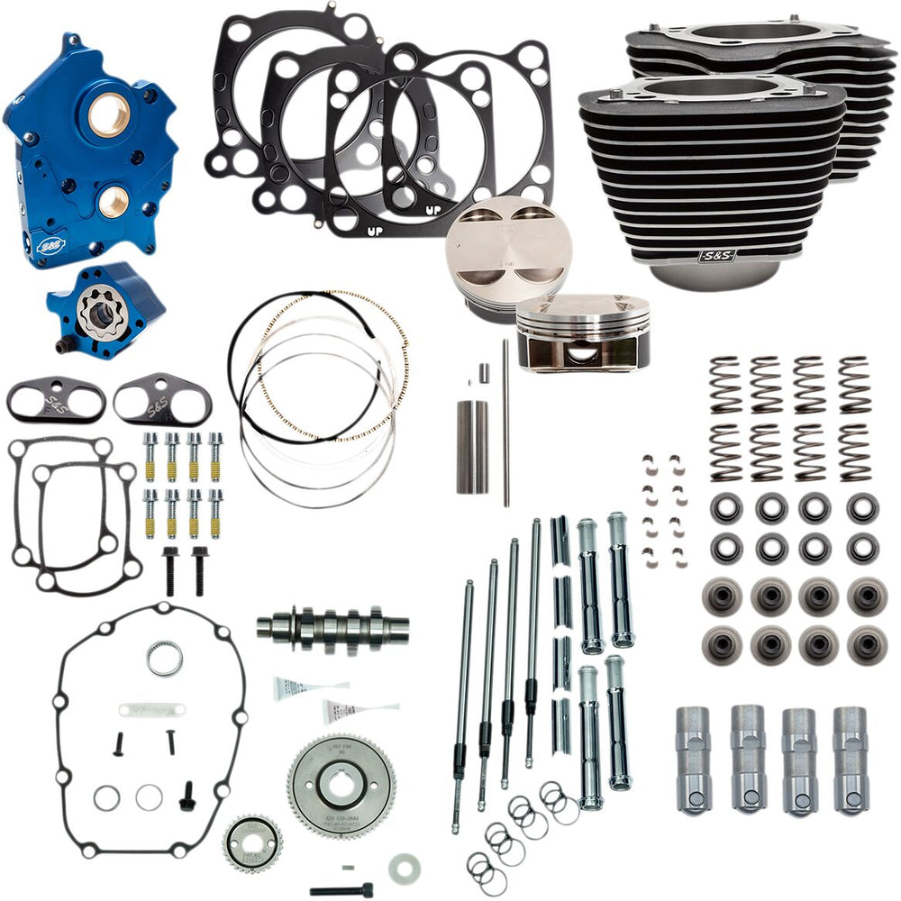 S&S Cycle Kit Power Package 124" pour M8 107" à refroidissement liquide