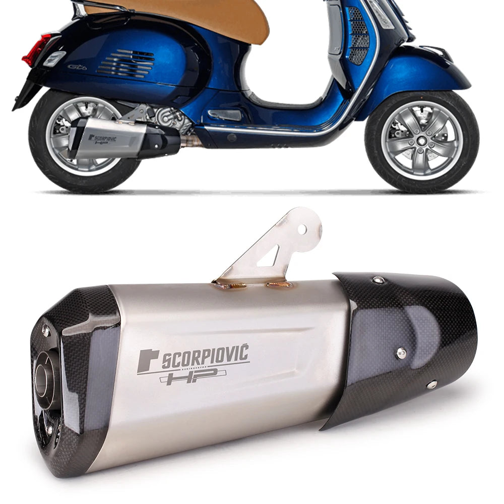 GTS super 300 échappement silencieux pour Vespa SUPER300 GTS300 moto performance silencieux ligne d'échappement GTS300 2021