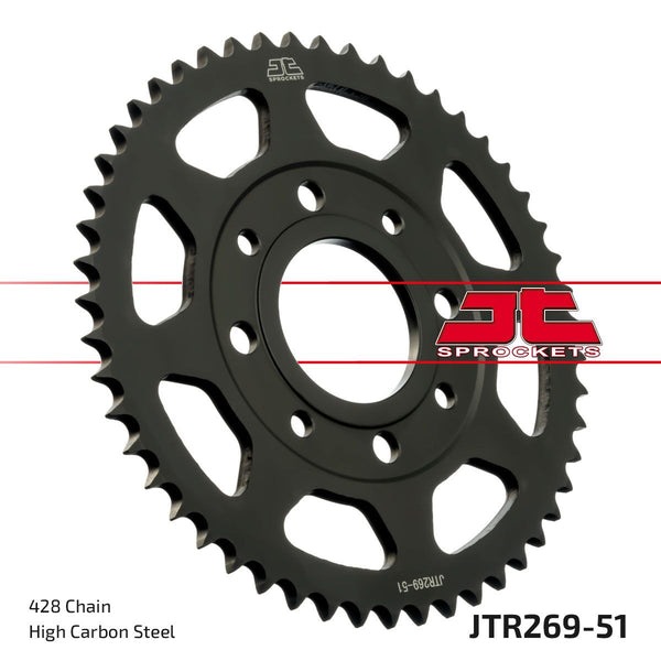 JT Sprockets Pignon Arrière 51T 428