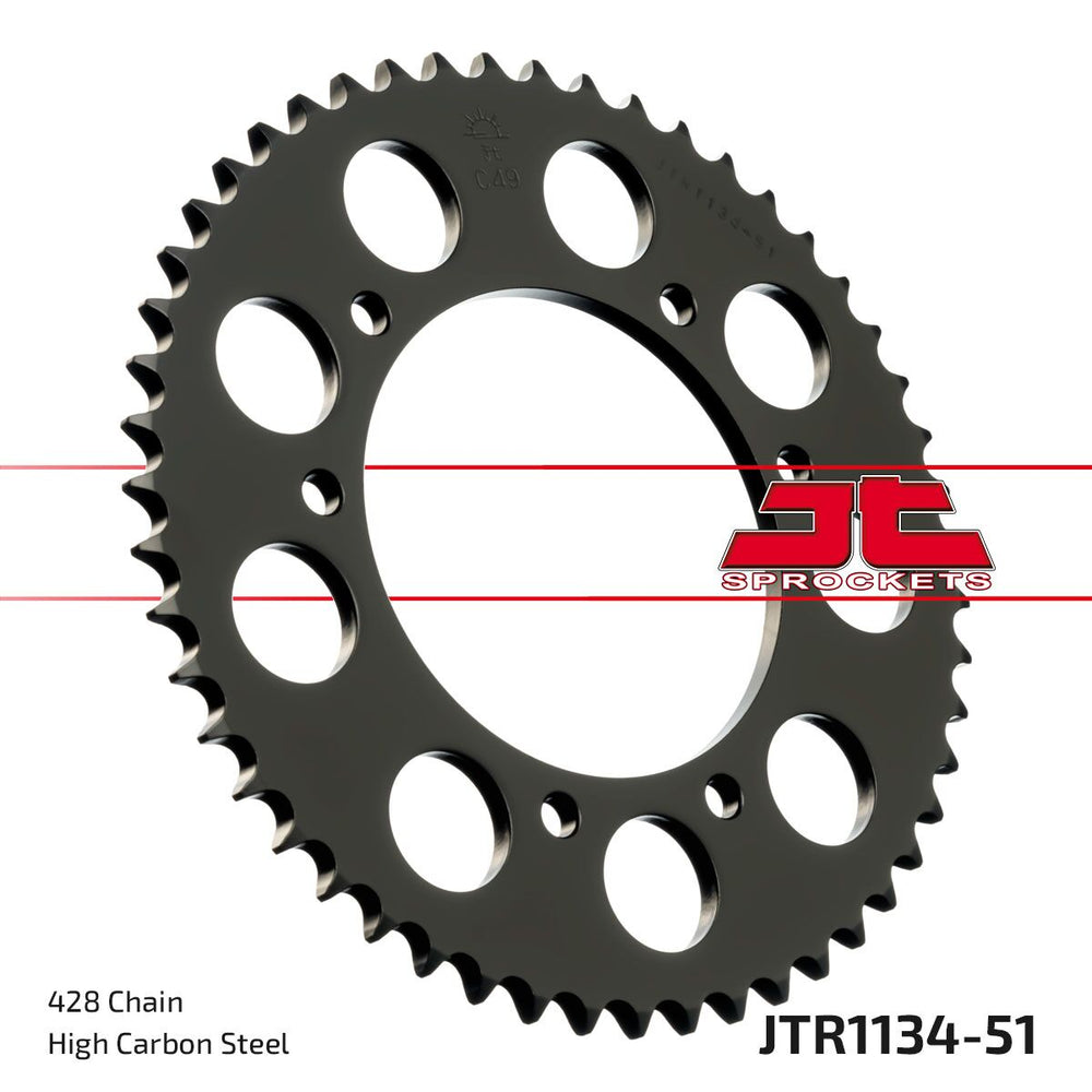 JT Sprockets Pignon Arrière 51T 428