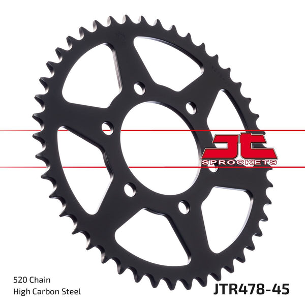 JT Sprockets Pignon Arrière 45T 520 BLK