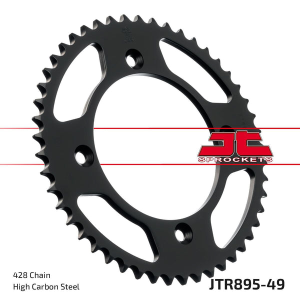 JT Sprockets Pignon Arrière 49T 428 BLK