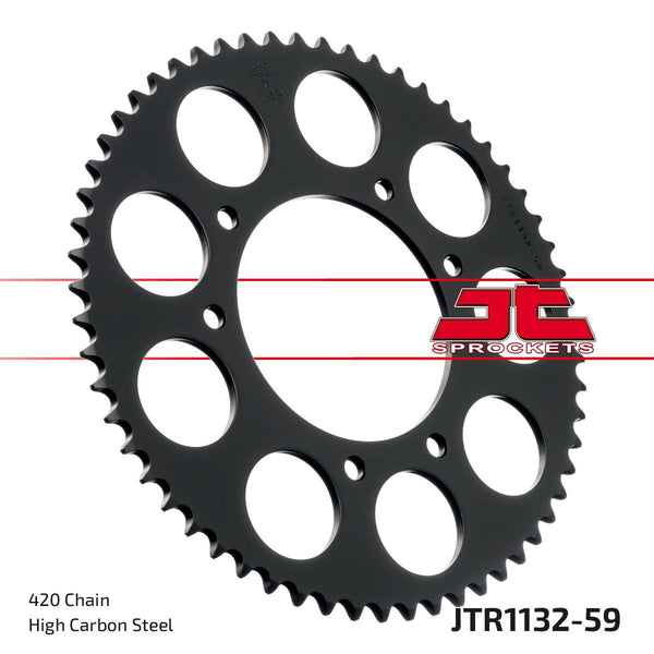 JT Sprockets Pignon Arrière 420 59T