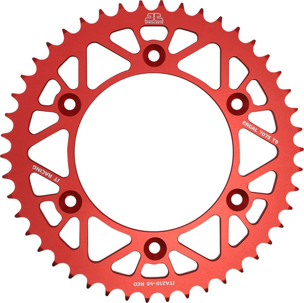 JT Sprockets Pignon RL 46T Hon Rouge