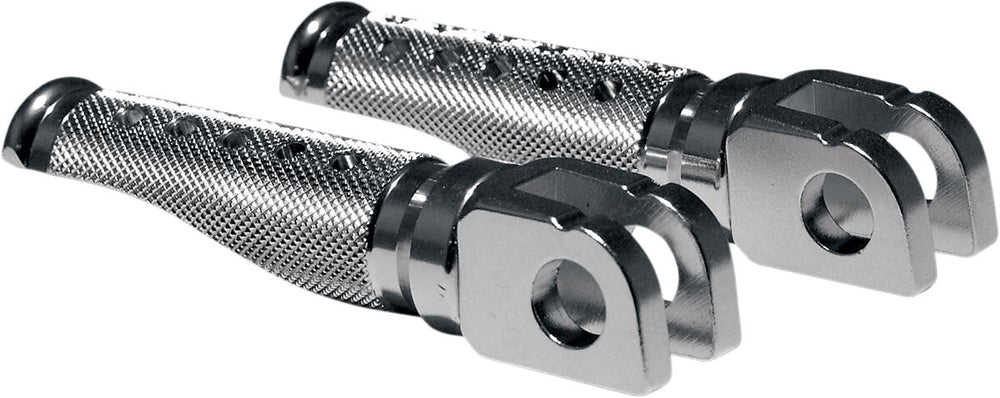 Repose-pieds Emgo Slash-cut Argent pour Suzuki GSX-R 1000, GSX-R 600, GSX-R 750 et 5 autres modèles — réf 16200204