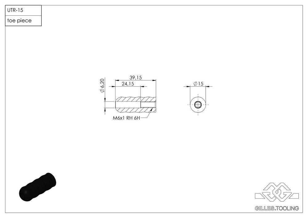 Gilles Tooling Toe Piece Shift Latéral UTR-15-B