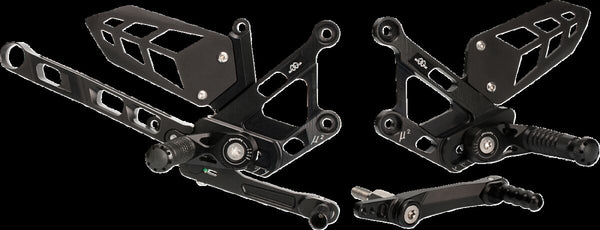 Gilles Tooling Rearset MUE2 Yamaha Noir