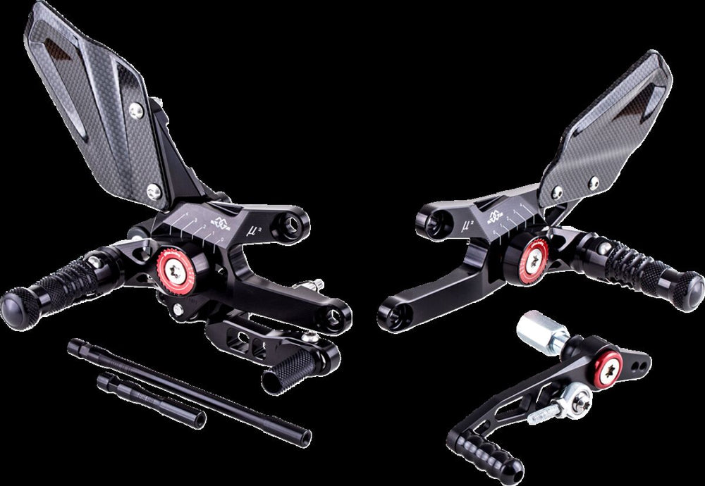 Gilles Tooling Rearset MUE2 Honda Noir