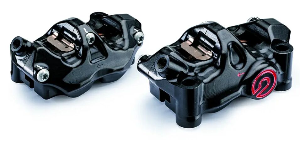 Kit d'étrier de frein Brembo Upgrade P 484 Cafè Ra pour Aprilia RS 660 ABS, Aprilia RSV 1000 R, Aprilia RSV4 1000 et 22 autres modèles — réf 17010866
