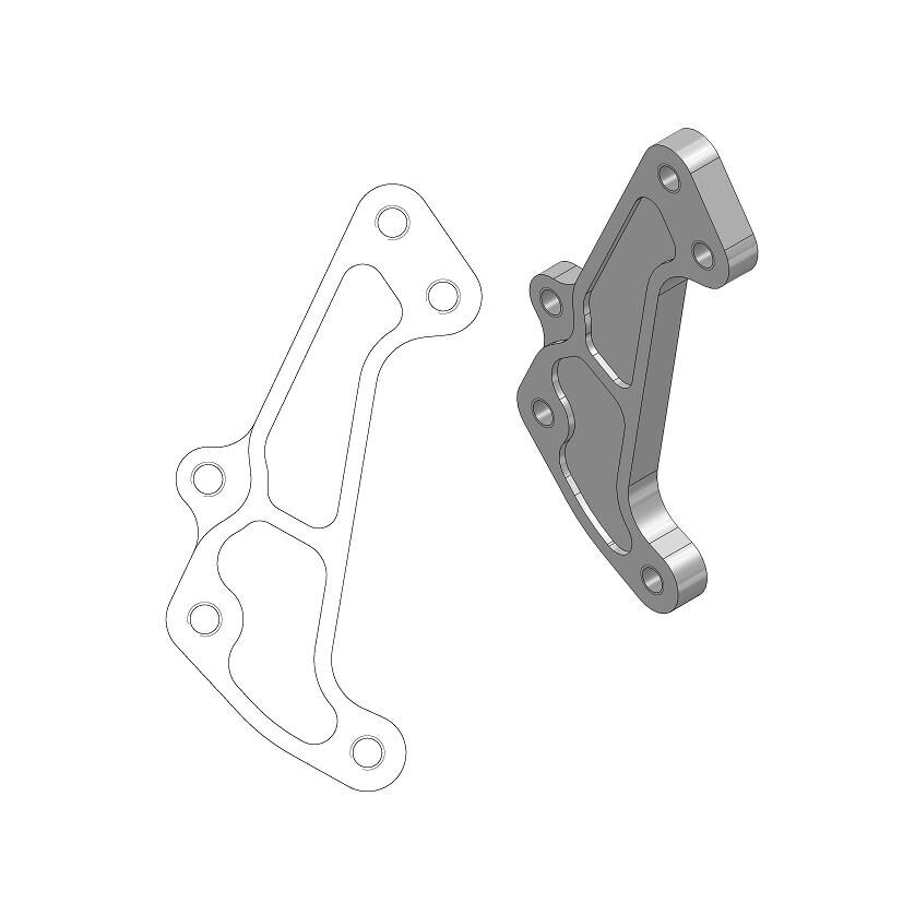 Moto-Master Frein Étrier Adaptor SM