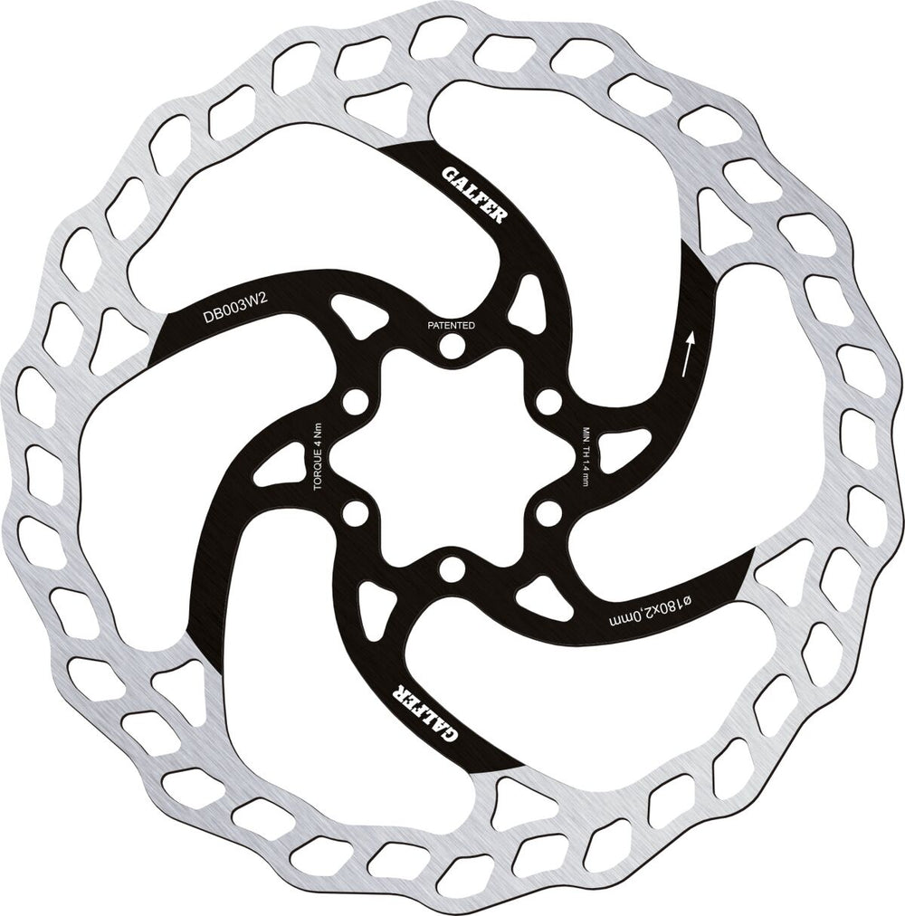 Disque de frein route Galfer Wave 180x2 0MM — réf 17104187